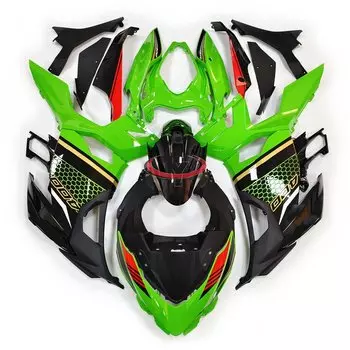 Инъекция 2020, зеленая сетка, Пномпень, мотоцикл для Ninja 400, полный комплект обтекателя 2018-2025, подходит для NINJIA 400, обтекатель кузова