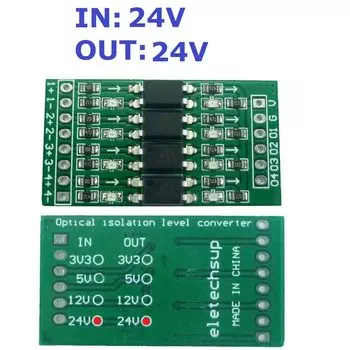 In PNP/NPN out NPN OUT оптическая изоляционная плата 4ch 3,3 V 5V 12V 24V Цифровой фотомодуль