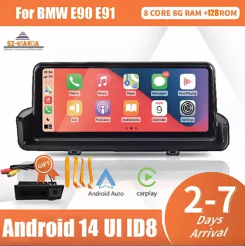 10,25 "беспроводной Carplay Android автомобильный мультимедийный плеер для BMW 3 серии E90 E91 E92 E93 GPS Радио экран 4G