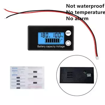 Индикатор емкости аккумулятора, постоянный ток, 8-100 в, автомобильный, свинцово-кислотный литий-железо-фосфатный