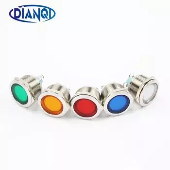 Индикаторная лампа DIANQI 22 мм красная
