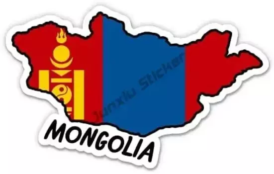 Индивидуальная монгольская наклейка, виниловые автомобильные аксессуары, наклейка на автомобиль, мотоцикл, мировой флаг, Монголия, гонки, Helme KK13cm