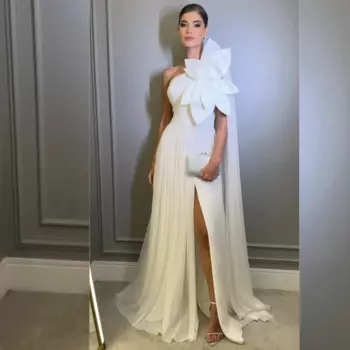 Индивидуальное джерси с цветочной складкой, выпускное прямое платье на одно плечо, платье миди на заказ