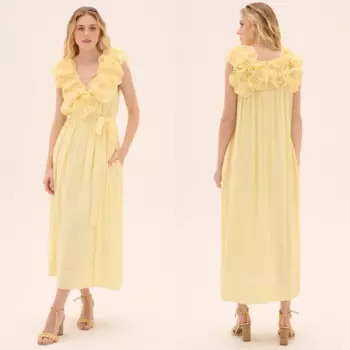 Индивидуальное джерси с драпировкой и цветочным поясом для выпускного вечера, трапециевидное платье с v-образным вырезом, платье миди на заказ