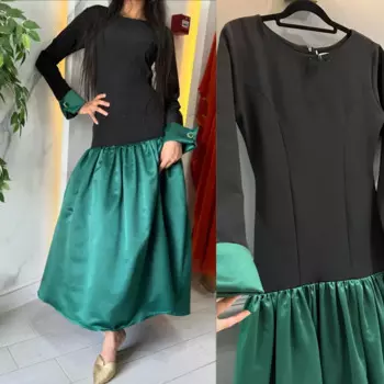 Индивидуальное джерси со складками для выпускного вечера, прямое платье с круглым вырезом, платье миди на заказ