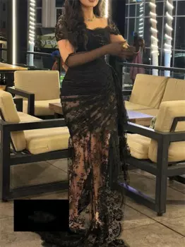 Индивидуальное классическое современное стильное вечернее платье трапециевидной формы с квадратным воротником и складками на заказ, роскошное вечернее платье