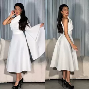 Индивидуальное платье миди со складками и оборками, драпированное трапециевидное платье на одно плечо, платье миди на заказ