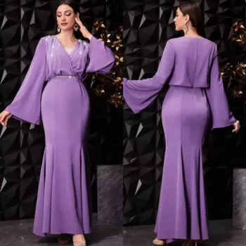 Индивидуальное платье с драпировкой и оборками на День святого Валентина, Русалка с v-образным вырезом, длинное платье на заказ