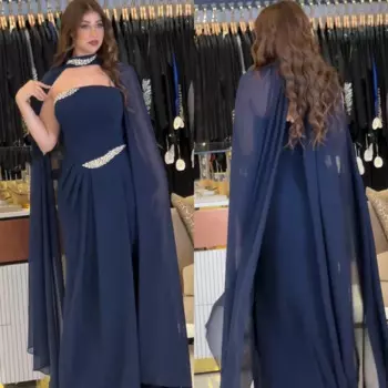 Индивидуальное шифоновое плиссированное вечернее платье с блестками, прямое платье миди с открытыми плечами на заказ