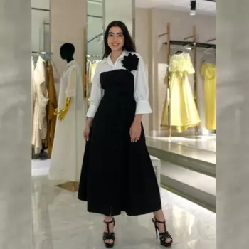 Индивидуальное трикотажное платье с цветочной драпировкой и складками на День святого Валентина, трапециевидное платье с v-образным вырезом, платье миди на заказ