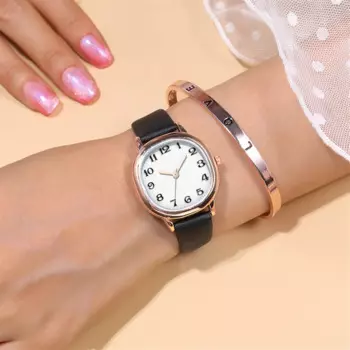 Индивидуальные модные женские часы с ремешком для студенток винтажные маленькие квадратные Цифровые кварцевые женские наручные часы с тонким ремешком