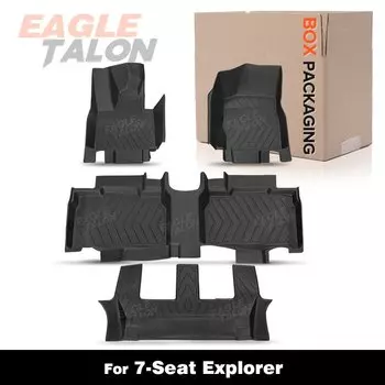 Индивидуальный всесезонный напольный коврик из ТПЭ для Ford Explorer 2020 2021 2022, ковровое покрытие, аксессуары для защиты автомобильного интерьера