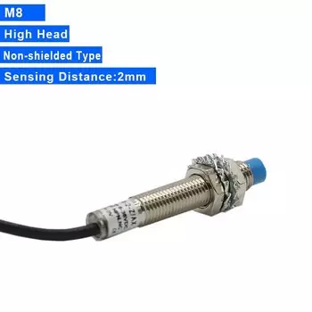 Индуктивный датчик приближения LJ8A3 M8, металлический переключатель с расстоянием обнаружения 1 мм 2 мм PNP/NPN NO NC Special для MCU BY/AY/EX/DX/DZ