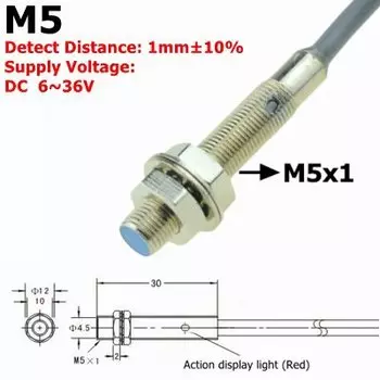 Индуктивный датчик приближения WYWBEY 4 мм