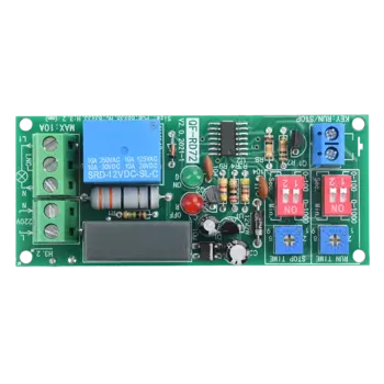 Реле синхронизации с бесконечной задержкой цикла, модуль включения/выключения 0,5 секунды-1000 минут, двойное время, регулируемый переменный ток 100 В-250 В