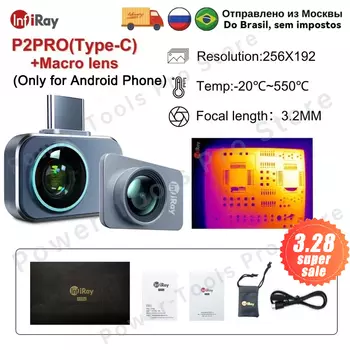 InfiRay P2 Pro термодатчик для Android и iPhone 256*192