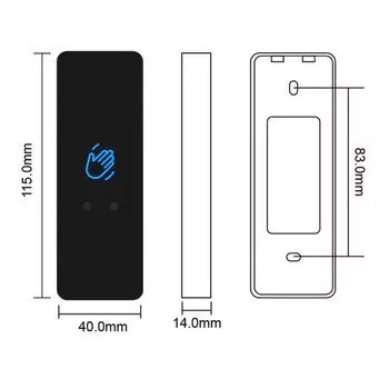 Инфракрасная кнопка выключения без касания, 12 В, 24 В, бесконтактная кнопка выключения для телефона