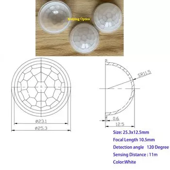 Инфракрасные линзы Френеля JLLSMCMGGX 1 шт.