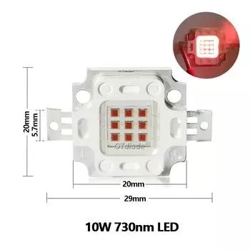 Инфракрасные светодиоды OTdiode 10W 730nm 850nm 940nm