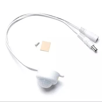 Переключатель обнаружения инфракрасный датчик движения из PIR человека, 5 В, 12 В, 24 В, 5 А, с разъемом «папа» и «мама» постоянного тока 30 см для светильник ных лент