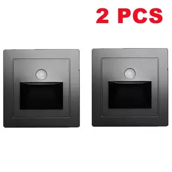 Инфракрасный датчик движения, настенный ночник TxxCvv, 3 Вт, золотистый/белый/серебристый/черный