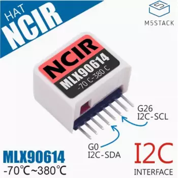 Инфракрасный датчик температуры M5Stack NCIR MLX90614, Инфракрасный Тепловизор для сбора температуры человеческого тела