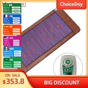 Инфракрасный нагревательный аметистовый коврик PEMF Photon Hot Stone Therapy Массажный коврик Натуральный биокристаллический нефрит для йоги, облегчения боли и стресса