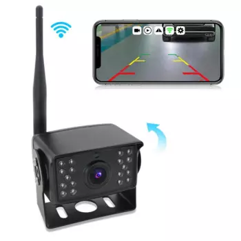 Инфракрассветодиодный светодиодная Wi-Fi система заднего вида 24 в 18 дюймов для IOS Android Беспроводная камера заднего вида с ночным видением для прицепа