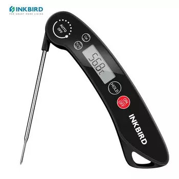 INKBIRD Новый ручной пищевой термометр с мгновенным считыванием портативный термометр для мяса с 180° ° Ротационный зонд для барбекю, приготовления пищи, выпечки