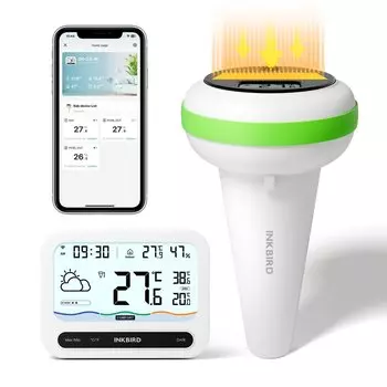 INKBIRD Солнечный термометр для бассейна