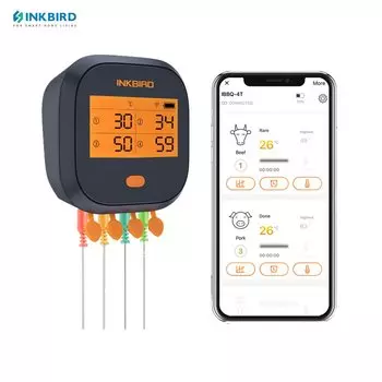INKBIRD Wi-Fi термометр для мяса 4 зонда