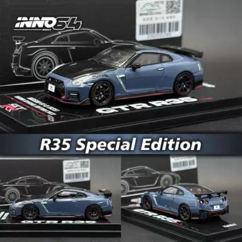 INNO 1:64 GTR R35 Коллекционная модель автомобиля под давлением, коллекционная Миниатюрная игрушка
