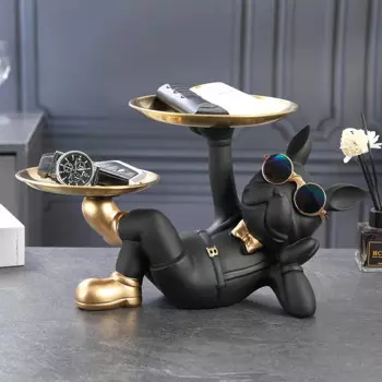 INS крутое украшение для комнаты собаки, поднос для хранения ключей в прихожей, Настольная тарелка для конфет, украшение для дома, подарок на новоселье