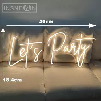 INSNEnN Lets Party Неоновая лампа
