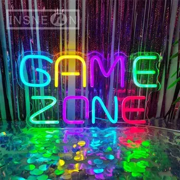 INSNEnN Неоновая вывеска Game Zone