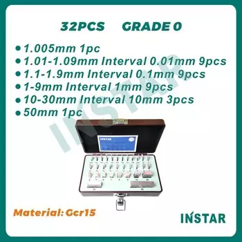 INSTAR набор калибровочных блоков 32 шт