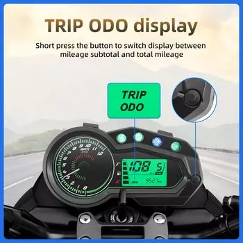 Инструмент для мотоцикла 0-12000 об/мин, измерение яркости, уровень масла с поворотным сигналом для Italika 150z 150sz 170z, Мексика