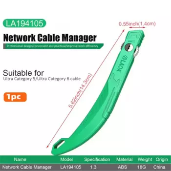 Инструмент для развертывания сетевого кабеля 1,3 мм, инженерный кабельный выпрямитель для категории 5/6 кристаллических кабелей, инструмент для менеджера кабеля