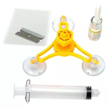 Инструмент для ремонта лобового стекла автомобиля LEEPEE, комплект для обслуживания, для чип трещины