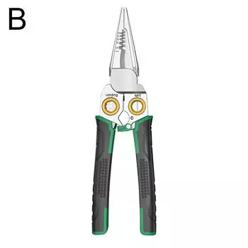 Инструмент для зачистки проводов 9 в 1 из нержавеющей стали, многофункциональный обмоточный инструмент для электриков, зажим P D4D7
