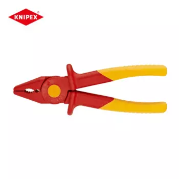 Инструмент KNIPEX 1000 В, Изолированные плоскогубцы для электрика, изоляционные пластиковые плоскогубцы 98 62 01