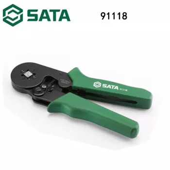 Инструмент Sata 91118, обжимные клещи для проводки, клещи, холоднообжимные плоскогубцы, шестигранные 7"
