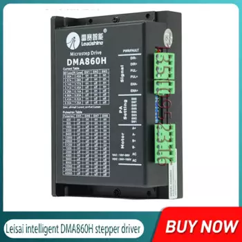 Интеллектуальный шаговый Драйвер Leisai DMA860H, драйвер DSP, постоянный ток 18 ~ 80 В, двухфазный шаговый двигатель