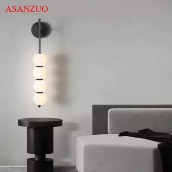 Настенный светильник ASANZUO, черный/золотой, LED