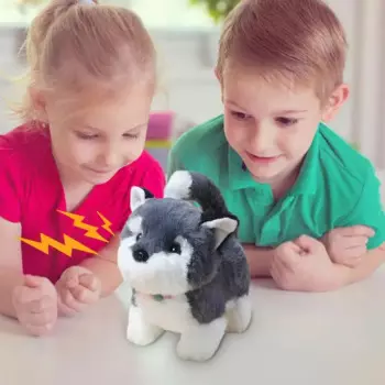 Интерактивная игрушка для собак, плюшевый щенок