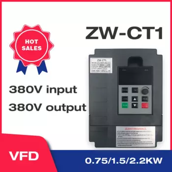 Инверсор VFD 750 Вт/380 кВт/кВт ZW-CT1 3P в переменный инвертор с переменным Wzw