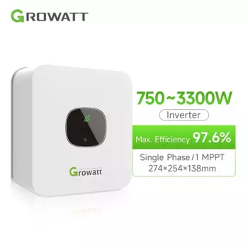Инвертор для солнечной батареи Growatt MIC 750 ~ 3300TL-X 750 Вт 1 кВт 1500 Вт 2 кВт 2500 Вт 3 кВт 3300 Вт внутрисетевой инвертор MPPT, Однофазный инвертор для сетки