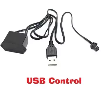 DC 12V 5V 3V Драйвер аккумулятора Инвертор USB Автомобильный контроллер Ciggrette EL Разъемы разветвителя проводов для гибкого неонового света EL Wire