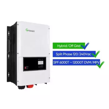 Инвертор Growatt Off Grid SPF 12000T DVM 12 кВт 10 кВт 8 кВт с разделенной фазой 120/240 В SPF 4000-18000T DVM-MPV Off Grid Inverter
