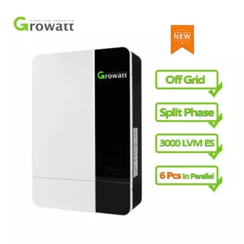 Инвертор Growatt SPF 3000TL LVM ES Off Grid PV 3 кВт однофазный MPPT 48 В постоянного тока низкое напряжение 120 В переменного тока